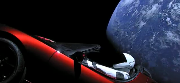 Elon Musk’ın Uzaya gönderdiği Tesla Roadster’ı şimdi nerede ?